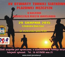 XV OTWARTY TURNIEJ SIATKÓWKI PLAŻOWEJ...